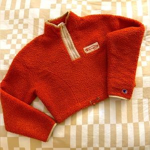 Cropped Champion fleece XS ochre